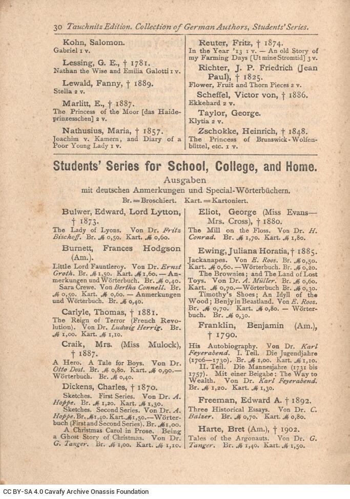 16.5 x 12 cm; + 288 p. + 32 appendix p., price of the book “Μ. 1.60” on its spine, the name of Stanley Worling is noted 